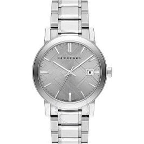 Burberry Grey Dial Stainless Steel Unisex Watch BU9035